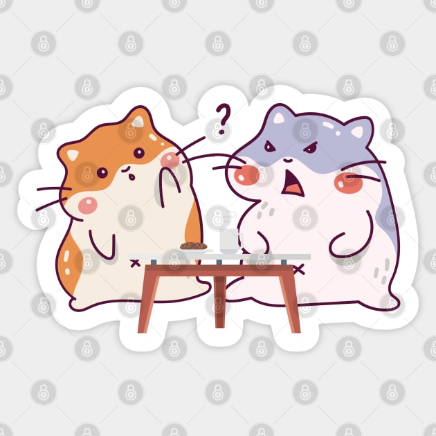 Cute Hamsters Sticker by Pearsville